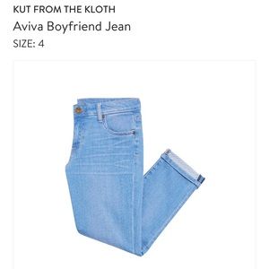 Kut from Kloth Slim Boyfriend Jeans NWT Size 4